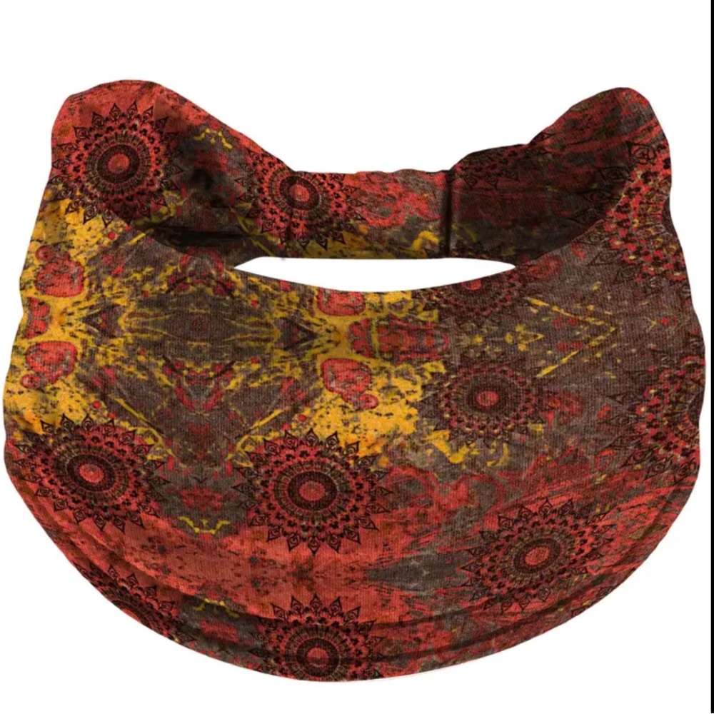 NEW Burnt Orange & Yellow Bohemian Multicolor Headband